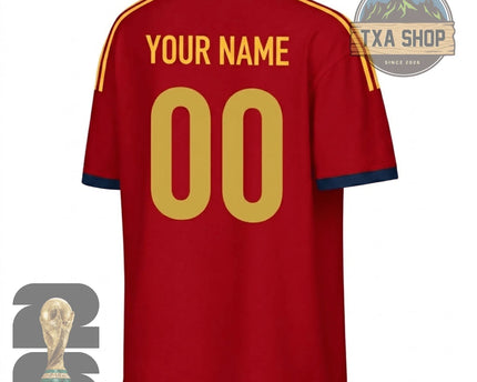 Spain National Football Team 2026 World Cup Customizable Fan Jersey