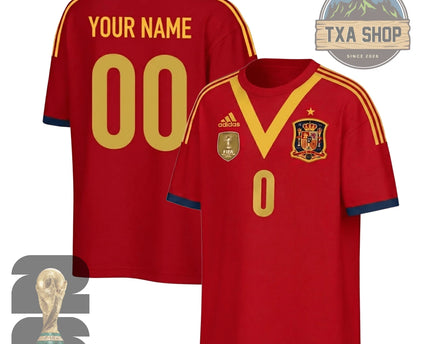 Spain National Football Team 2026 World Cup Customizable Fan Jersey