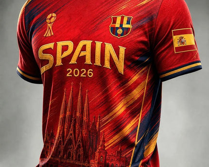 Spain Soccer FIFA World Cup T-Shirt World Cup 2026 Apparel Soccer Gear For Dad