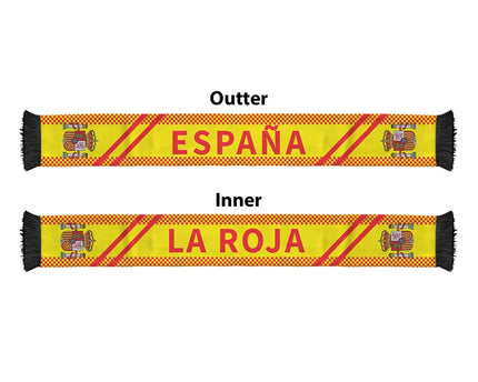 Spain World Football 2026 Soccer Scarf Go La Roja Road To Glory
