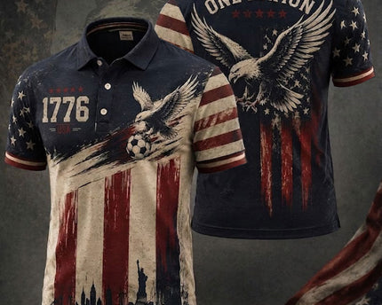 Men's USA Football Printed Shirt