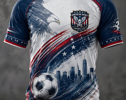 Men's USA Football Printed Casual short sleeves t-shirt