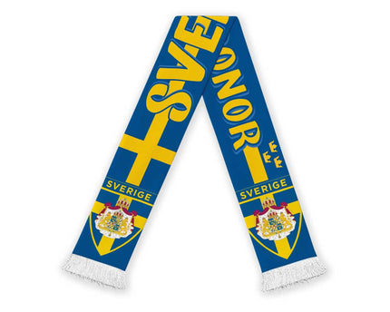Sweden 2026 Football Soccer Scarf Sverige Go Blagult