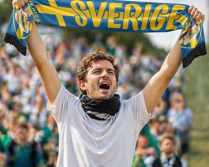 Sweden 2026 Football Soccer Scarf Sverige Go Blagult