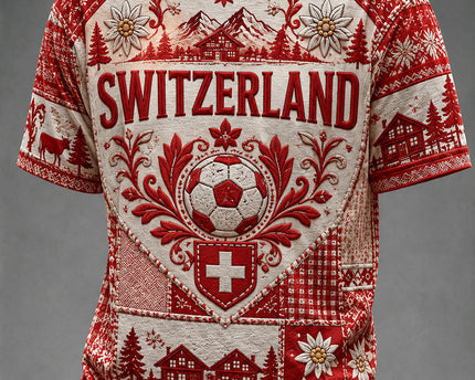 Swiss Switzerland FIFA World Cup 2026 T-Shirt Switzerland National Team Merch Presents For Soccer Fans