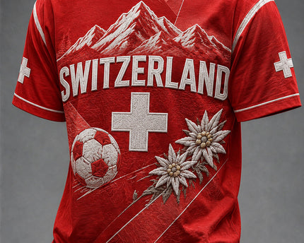 Swiss Switzerland FIFA World Cup 2026 T-Shirt Switzerland National Team Merch Presents For Soccer Lovers