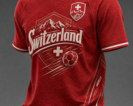 Swiss Switzerland FIFA World Cup 2026 T-Shirt Switzerland National Team Merch Soccer Themed Gifts