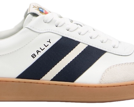 Men's Bally Retro Crest White Sneaker