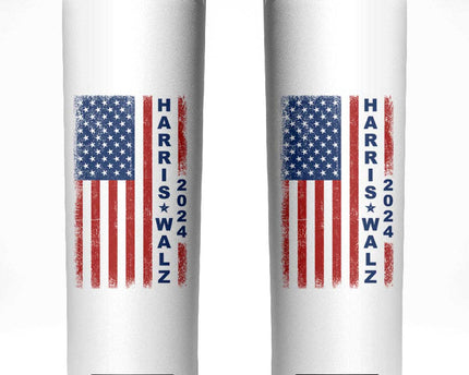 Harris Walz Waltz 2024 Skinny Tumbler USA Flag American Election TB10
