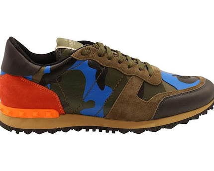 Men's Valentino Camo Rock Runners Multicolor Sneakers