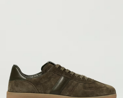 Men's Tom Ford Suede Sneakers With Panels Khaki