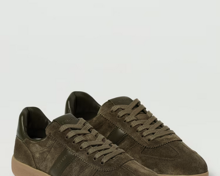 Men's Tom Ford Suede Sneakers With Panels Khaki