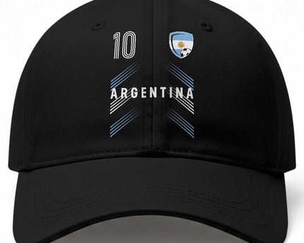 Argentina Soccer Sports Graphic Number 10 Jersey Style Baseball Cap