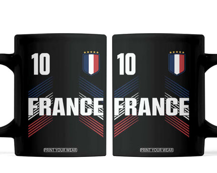 France Soccer Sports Graphic Number 10 Jersey Style Coffee Mug