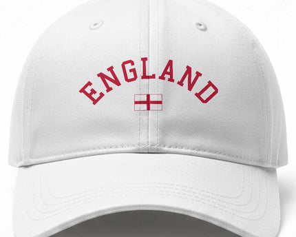 Vintage England Flag Pride Baseball Cap Patriotic St Georges Cross Heritage