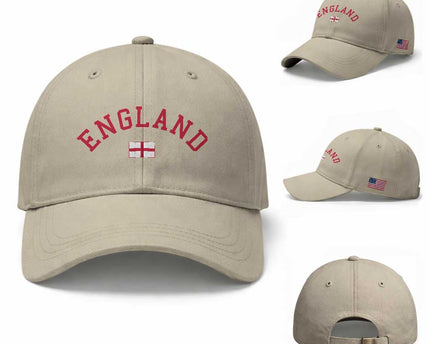 Vintage England Flag Pride Baseball Cap Patriotic St Georges Cross Heritage