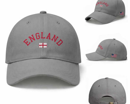Vintage England Flag Pride Baseball Cap Patriotic St Georges Cross Heritage