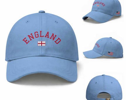 Vintage England Flag Pride Baseball Cap Patriotic St Georges Cross Heritage