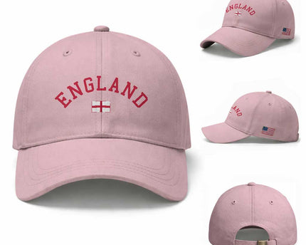 Vintage England Flag Pride Baseball Cap Patriotic St Georges Cross Heritage