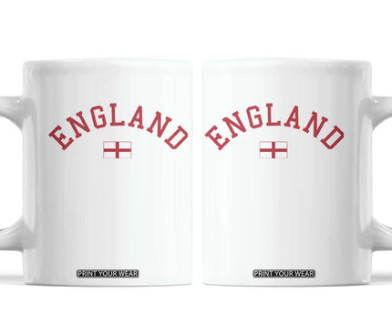 Vintage England Flag Pride Coffee Mug Patriotic St Georges Cross Heritage
