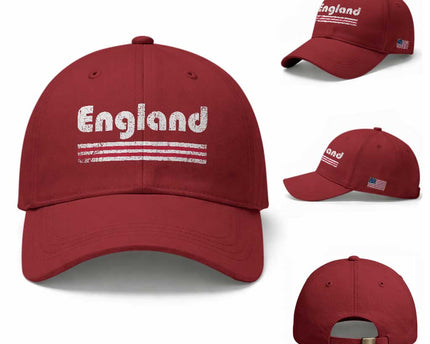 Vintage England Retro Distressed Graphic Baseball Cap