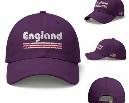 Vintage England Retro Distressed Graphic Baseball Cap