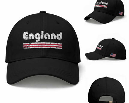 Vintage England Retro Distressed Graphic Baseball Cap