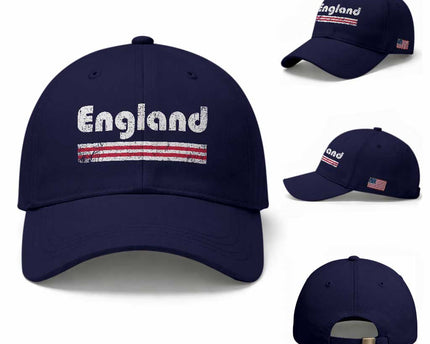 Vintage England Retro Distressed Graphic Baseball Cap