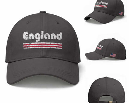 Vintage England Retro Distressed Graphic Baseball Cap