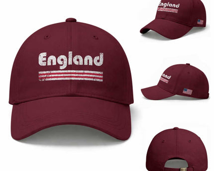 Vintage England Retro Distressed Graphic Baseball Cap