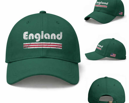 Vintage England Retro Distressed Graphic Baseball Cap