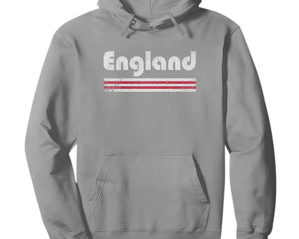 Vintage England Retro Distressed Graphic Hoodie Patriotic English Heritage Pride Souvenir