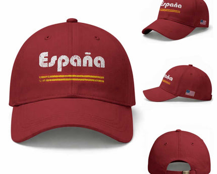 Vintage Espana Espanol Retro Distressed Graphic Baseball Cap