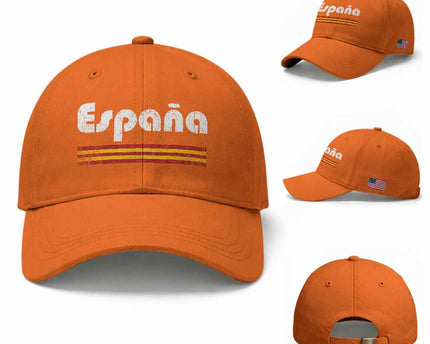 Vintage Espana Espanol Retro Distressed Graphic Baseball Cap