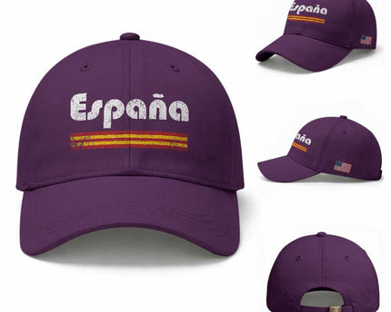 Vintage Espana Espanol Retro Distressed Graphic Baseball Cap