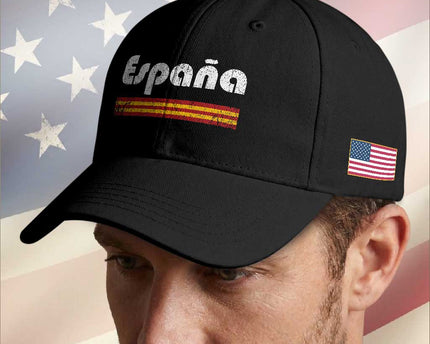 Vintage Espana Espanol Retro Distressed Graphic Baseball Cap