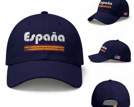 Vintage Espana Espanol Retro Distressed Graphic Baseball Cap