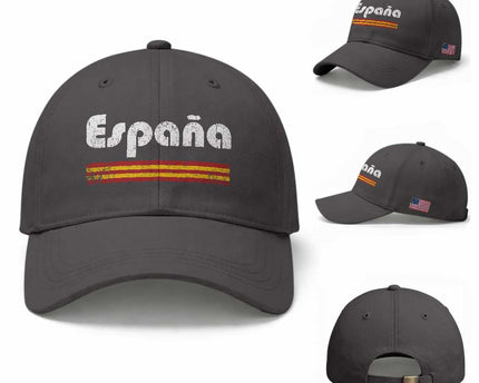 Vintage Espana Espanol Retro Distressed Graphic Baseball Cap