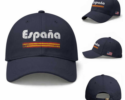 Vintage Espana Espanol Retro Distressed Graphic Baseball Cap