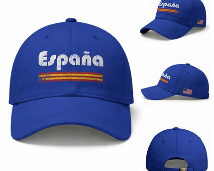 Vintage Espana Espanol Retro Distressed Graphic Baseball Cap