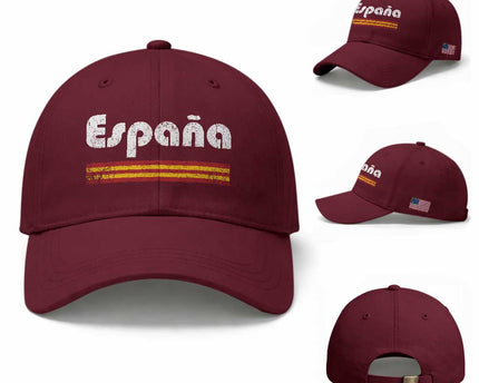 Vintage Espana Espanol Retro Distressed Graphic Baseball Cap