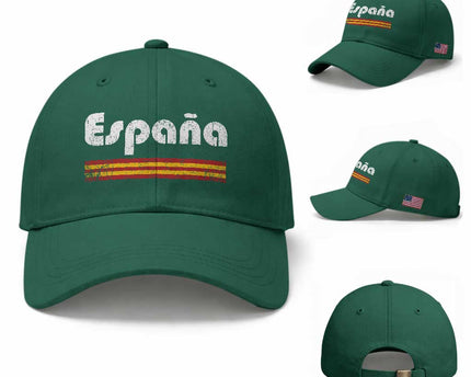 Vintage Espana Espanol Retro Distressed Graphic Baseball Cap