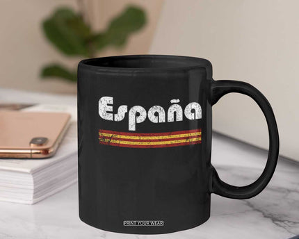 Vintage Espana Espanol Retro Distressed Graphic Coffee Mug