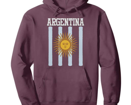 Argentina Sun of May Flag Retro Graphic Hoodie