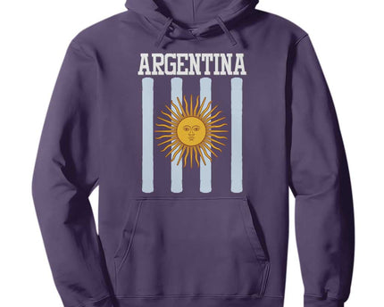 Argentina Sun of May Flag Retro Graphic Hoodie