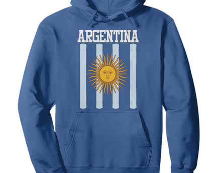 Argentina Sun of May Flag Retro Graphic Hoodie