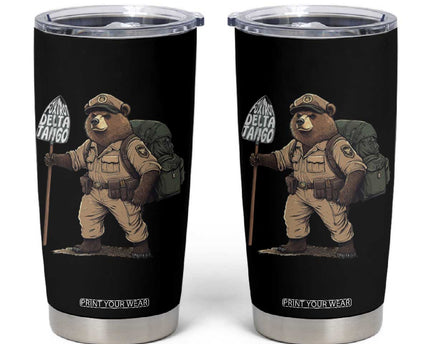 Foxtrot Delta Tango Resist Bear Tumbler Cup