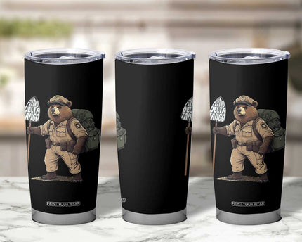Foxtrot Delta Tango Resist Bear Tumbler Cup