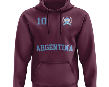 Argentina Football Hoodie Number Ten Argentine Flag Jersey Remera Soccer