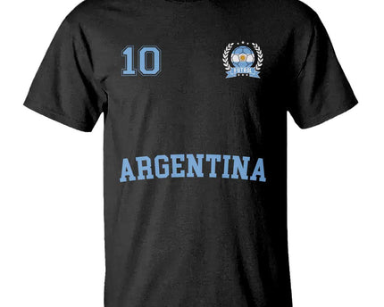 Argentina Football T-Shirt Number Ten Argentine Flag Jersey Remera Ftbol Soccer